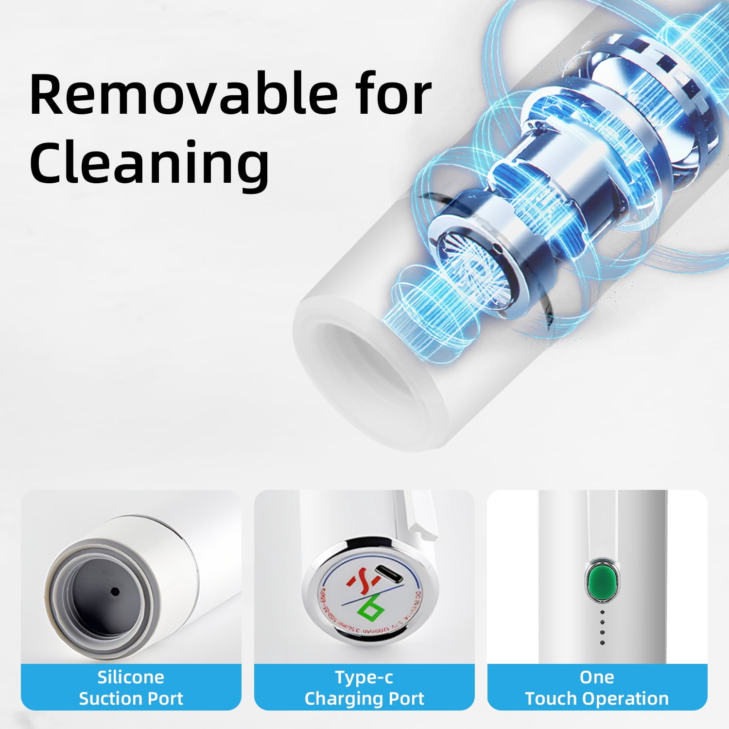VIXINO Handheld Vacuum Sealer with 10 Reusable Bags, Compact Food Sealing Machine, Portable Freshness & Storage for Fridge, Freezer, Leftovers