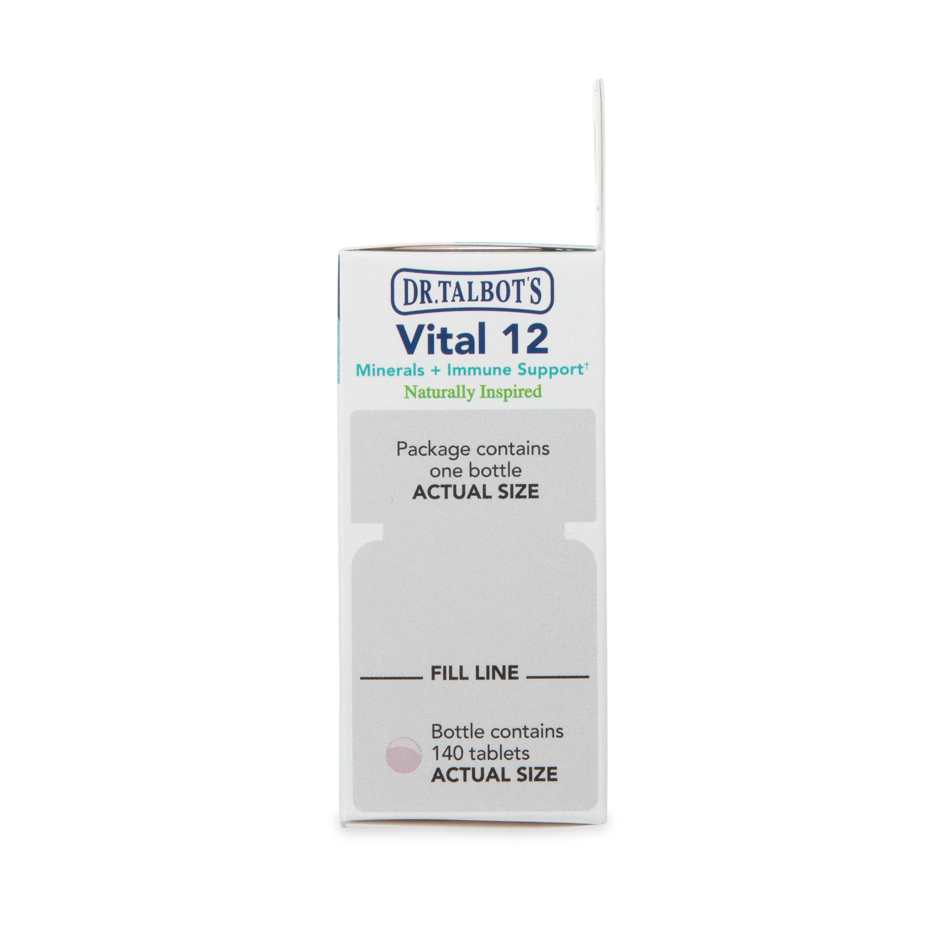 Dr. Talbot's Homeopathic Vital 12, Minerals and Immune Support with Zinc and Elderberry, 140 tablets