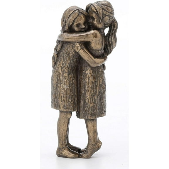 JFSM INC. Friendship Forever Girls Hugging Figurine - Perfect for Sisters & Best Friends!