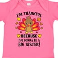 thumbnail image 4 of Inktastic Thanksgiving I'm Thankful Because I'm Gonna Be a Big Sister Girls Baby Bodysuit, 4 of 5