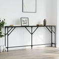 thumbnail image 1 of vidaXL Console Table Black 180x23x75 cm Engineered Wood, 1 of 5