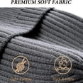 thumbnail image 5 of TELOLY Winter Hats for Men,Fleece Lining Mens Beanie,Ultimate Warmth Beanies Women,Gray, 5 of 8