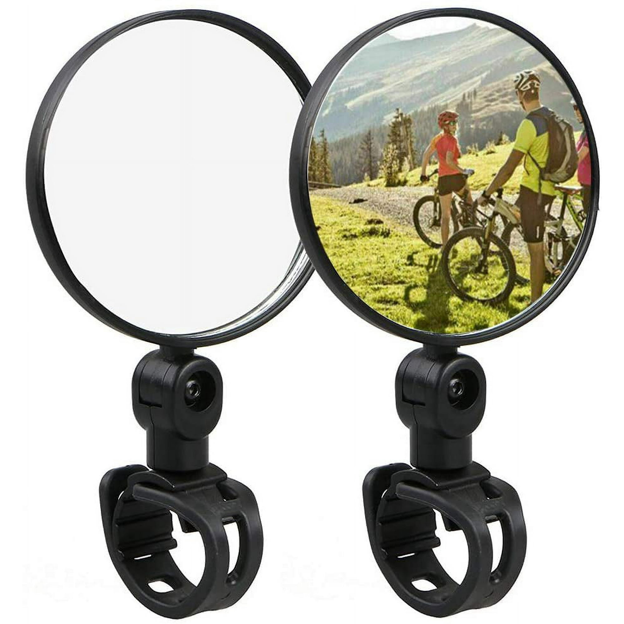 Rétroviseurs Vélo Grand Angle, Rotation 360°, 2 Pièces, Bleus, Neufs