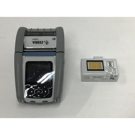 Restored Zebra ZQ610 203dpi Mono Direct Thermal Bluetooth Label Printer – 2" Print Width, Healthcare-Ready, Compact & Portable, ZQ61-HUWA000-00 (Refurbished)