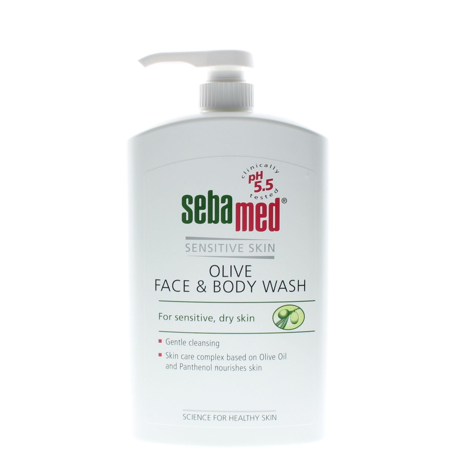 Sebamed Olive Face & Body Wash for Sensitive, Dry Skin 1000ml/33.8oz