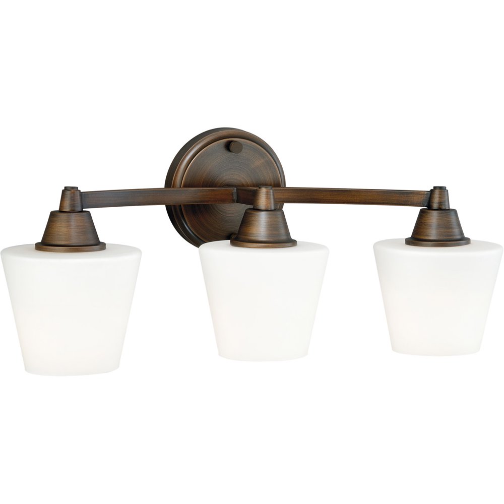 Bathroom Vanity 3 Light Fixtures With Bronze Finish Steel