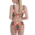 thumbnail image 5 of High Waisted Bikini Sets For Women, Classic Cartoon Snake Flower Swimsuits Tummy Control, Two Pieces Bathing Suit, 5 of 8