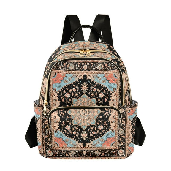 Retro Boho Pattern Travel Laptop Backpack Casual Daypack Lightweight Bookbag Compartment for Business