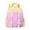 Purple, variant on GobdXE Back To School Unisex Student Multi Color Block Mini Backpack Dual Strap Buckle Front Flap Pocket Lightweight Daypack Size:One Size