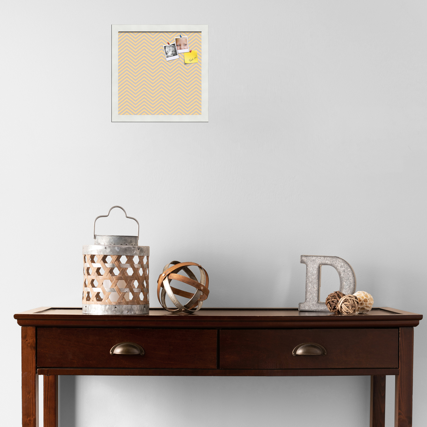 PinPix ArtToFrames 10x10 Custom Cork Bulletin Board    Poster Board Has a Fabric Style Canvas Finish, Framed in Satin White Frame (PinPix-263)