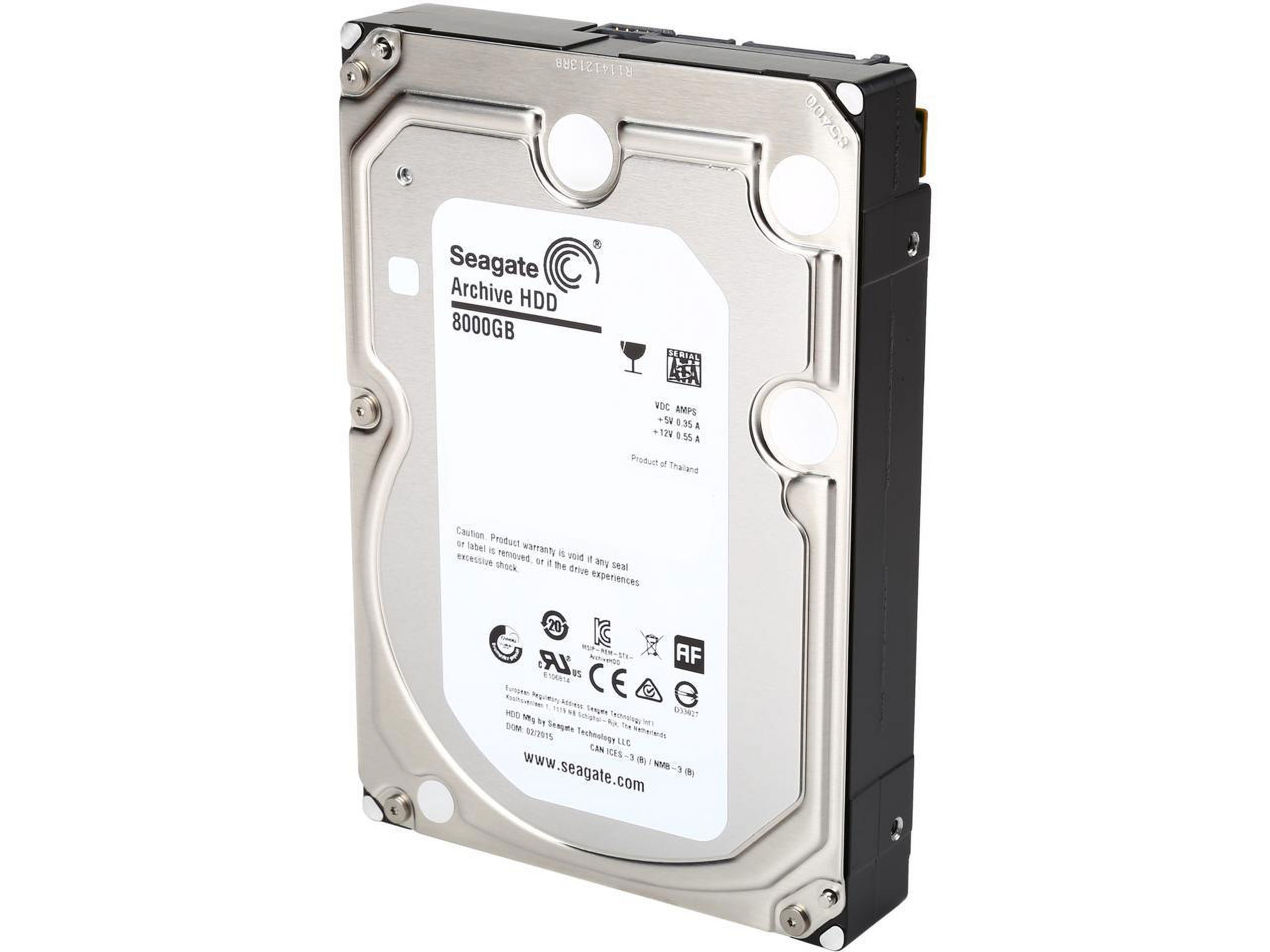 Seagate Archive HDD 8TB ⑦ Seagate Archive Hdd 8TB Internal 5900RPM 3.5