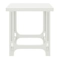 thumbnail image 3 of WestinTrends Outdoor 18" HDPE Square Adirondack Patio Side Table, White, 3 of 16