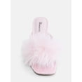 thumbnail image 5 of No Boundaries Women's Faux Feather Dress Heels, 5 of 6