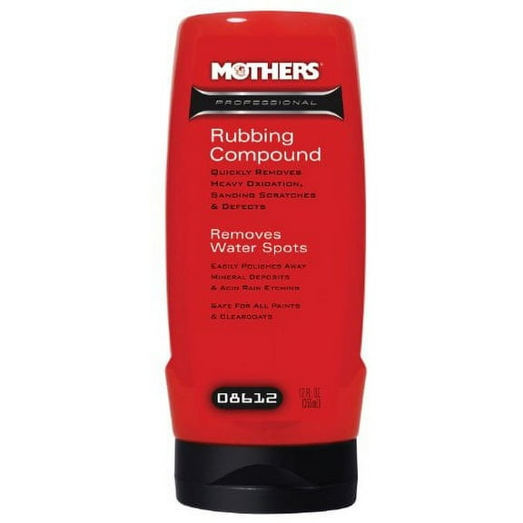 Mothers 08612-6PK Professional Rubbing Compound - 12 oz., (Pack of 6)