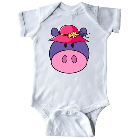 

Inktastic Hippo Girl Cute Hippopotamus Gift Baby Girl Bodysuit