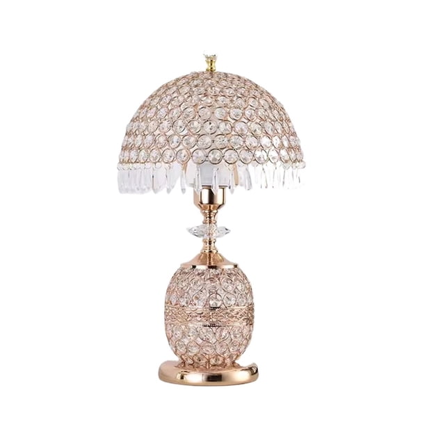 Lámparas de mesa con pantalla de cristal, preciosas lámparas de mesa de cristal for mesita de noche, candelabros for dormitorio, sala de estar, escritorio, Hotel