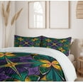 thumbnail image 6 of Ambesonne Floral Duvet Cover Sets, Antique Window Style, 2-Queen, Green Purple, 6 of 7