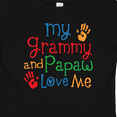 thumbnail image 4 of Inktastic Grammy and Papaw Love Me Grandchild Boys or Girls Baby T-Shirt, 4 of 5