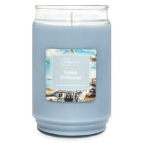 Mainstays Salted Driftwood Scented Glass Jar Candle, 20 oz