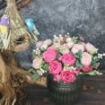 thumbnail image 4 of LHWEN 5 Bundles Artificial Peony Flowers Rose Home Party Wedding Decorative Roses Bouquet No Pruning or Watering Required Ideal for Busy Individuals or Those Without a Green Thumb, 4 of 6