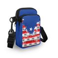 thumbnail image 3 of HELLHERO Zipper Women Crossbody Bag Unisex Butterfly Rose Pattern Polyester Daily Commute or Casual Outings 4.33x1.97x7.09 Double Zipper, 3 of 7