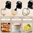 thumbnail image 3 of Stand Mixer 5.5Qt 3-In-1 Kitchen Mixer with Flat Beater, Dough Hook, Balloon Whisk, Electric dough mixers are suitable for home use., 3 of 14