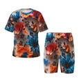 thumbnail image 1 of Balery 3D Butterfly Conjunto de Pijama Infantil de Manga Corta con Estampado – Ropa de Dormir de Algodón Suave-XX-Large, 1 of 6