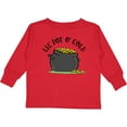 thumbnail image 3 of Inktastic St. Patrick's Day Lil' Pot of Gold Boys or Girls Long Sleeve Toddler T-Shirt, 3 of 5