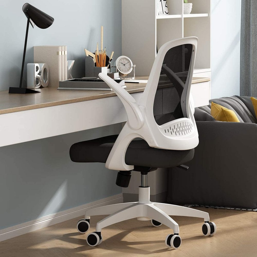 Details about   Office Task Desk Chair Swivel Home Comfort Adjustable Chairs with Flip-up Arms 