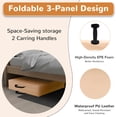 thumbnail image 2 of BalanceFrom 3-Panel All-Purpose Folding Gymnastics Workout Mat, 6' x 2' x 2", Beige, 2 of 7