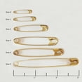thumbnail image 5 of Safety Pins Size 0 (7/8") Gold Tone Bulk PK/100 Made in USA, 5 of 5