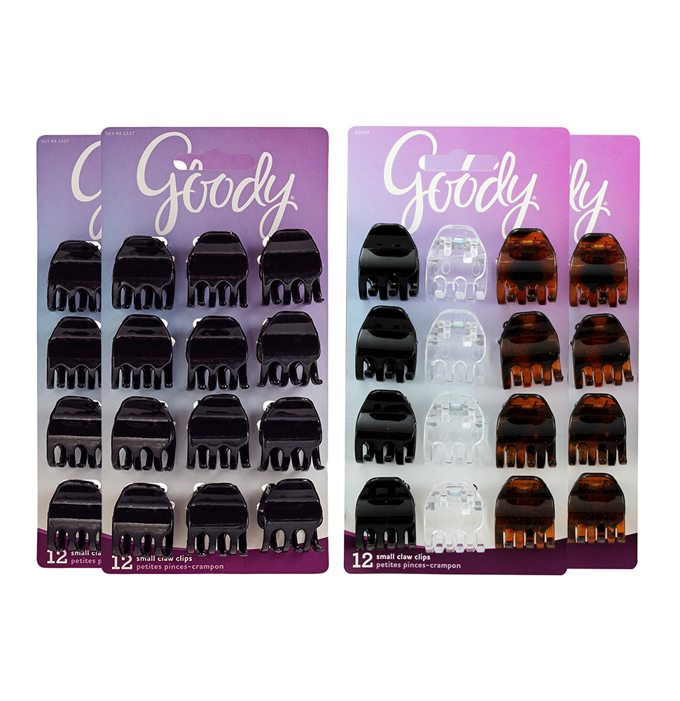 48 Count Goody Hair Clips Small Claw Assorted Colors May Vary