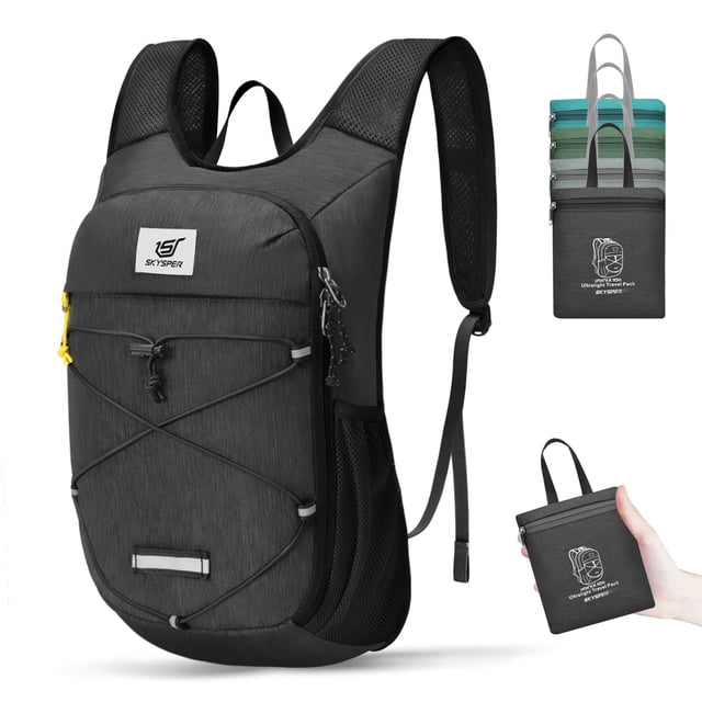 Mochila de senderismo SKYSPER plegable 10L ligera para hombres y mujeres
