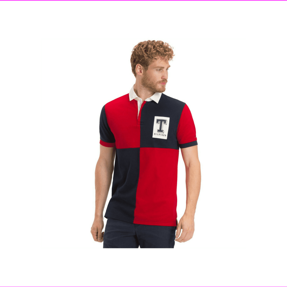 tommy hilfiger polo color block