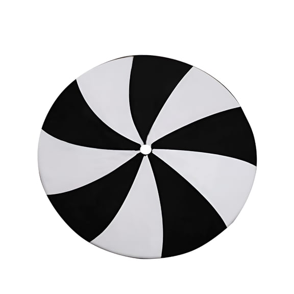 BESTSKY Black and White Christmas Tree Skirt, 35 Inch Large Lollipop Tree Skirt Christmas Decorations Ornaments, Tree Mat for Home Office Holiday Party Decor, vintage christmas tree skirt Decorations