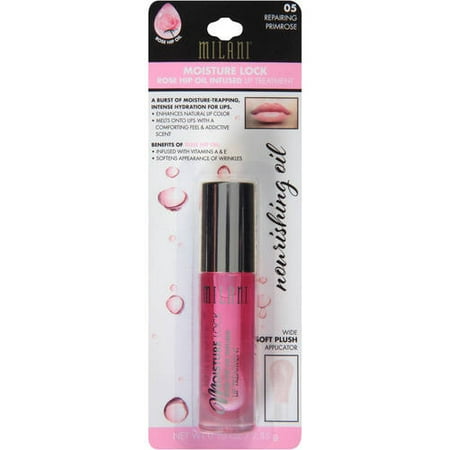 Milani Moisture Lock Rose Hip Oil Infused Lip Treatment, 05 Repairing Primrose, 0.1 (Best Oil For Pink Lips)