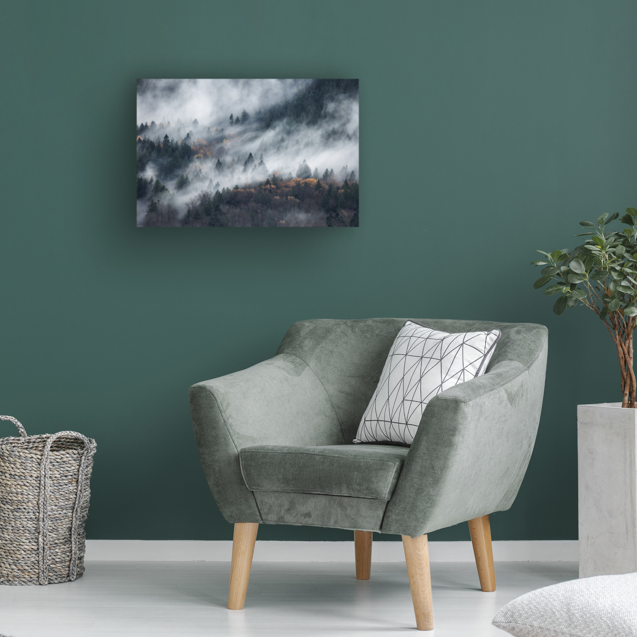 Trademark Fine Art Tomomi Yamada A Path Of The Fog Canvas Wall Art