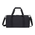 thumbnail image 4 of Bolsa de viaje, bolsa de lona para gimnasio, bolsa de lona con funda para carrito y bolsillo para artículos húmedos, bolsa de hombro, bolsa de fitness Negro, 4 of 8