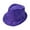 Style #B Purple, variant on Shiny Sequin Fedora Hat, Unisex Performance Stage Cap for Parties, Dances and Events, Sparkling Costume Accessory White