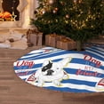 thumbnail image 5 of Defioc Bulldog Friend for Christmas Tree Skirt Snowman Xmas Tree Skirt Farmhouse Christmas Decorations Tree Mat for Holiday Party Decor-36", 5 of 6