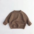 thumbnail image 1 of Otoño Invierno ropa para niños suéteres para niños niñas Jersey de punto sólido niñas suéter grueso ropa de punto para niños, 1 of 5