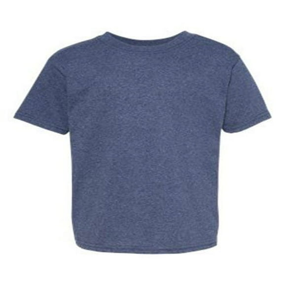 Hanes - Ecosmart Youth T-Shirt - 5370 - Heather Navy - Size: S