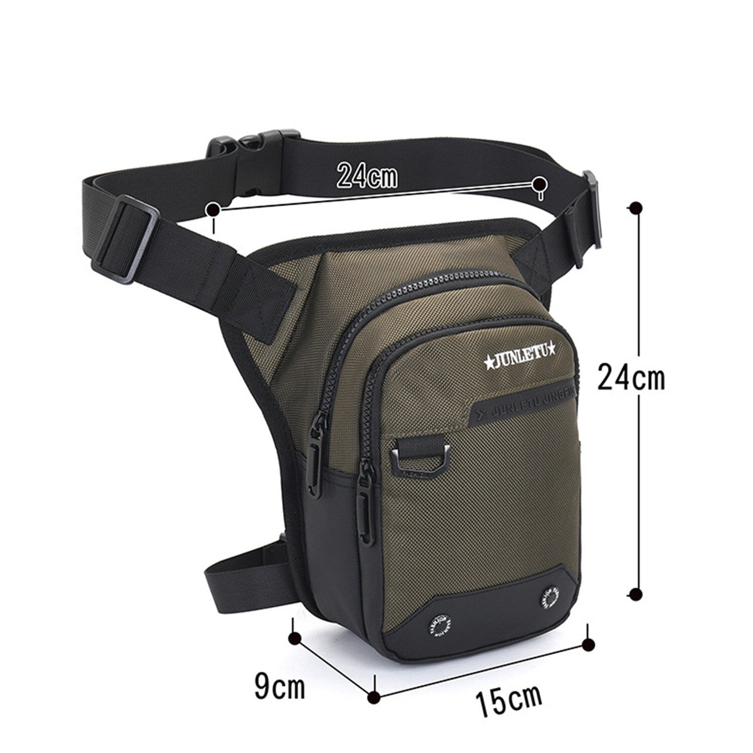 KAWELL Mens Waist Bag Fanny Pack Drop Leg Bag Thigh Bag Pouch Tactical Motorcycle Riding Waterproof Outdoor Sport