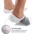 thumbnail image 3 of Mens No Show Socks 8 Pairs Invisible Low Cut Cotton Socks Ondo Non Slip Short Socks Size 5-8/9-11/12-14, 3 of 5