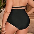 thumbnail image 5 of DHFJKG Women High Waisted Bikini Bottoms Solid Color Textured Swimwear Briefs Summer Athletic Water Sports Bottom Versatile Beachwear, 5 of 5