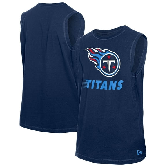Men's-New Era  Navy Tennessee Titans Leisure Collection Tank Top