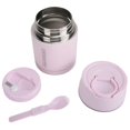 thumbnail image 2 of Recipiente térmico portátil de acero inoxidable de 800 ml para almuerzo, color rosa, 2 of 14