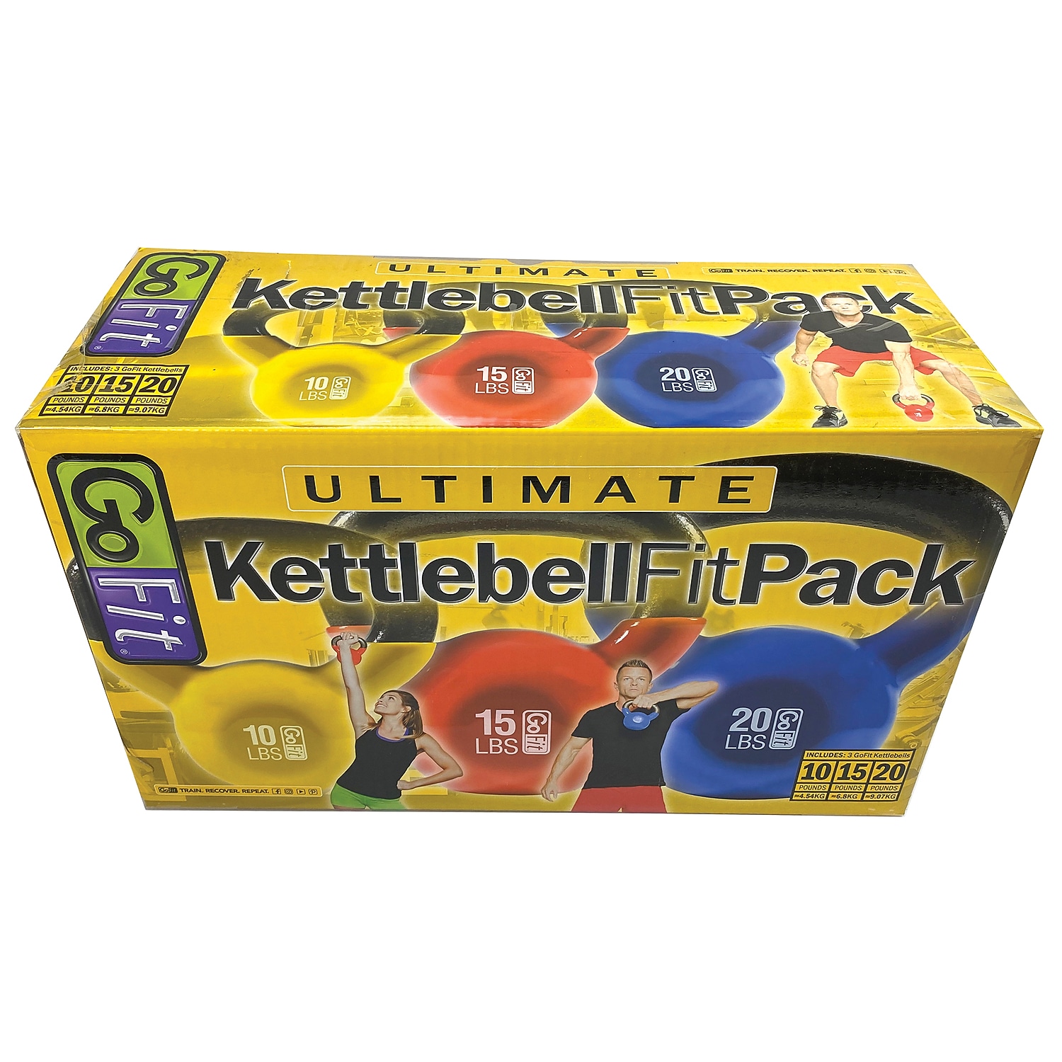 GoFit GF-KBK3N Ultimate Kettlebell Fit 3 piece per pack