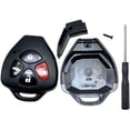 thumbnail image 1 of Cutting Not Required - Replacement Keyless Entry Remote Control 4 Buttons Key Fob Case Fits For Toyota Camry Avalon, 1 of 5