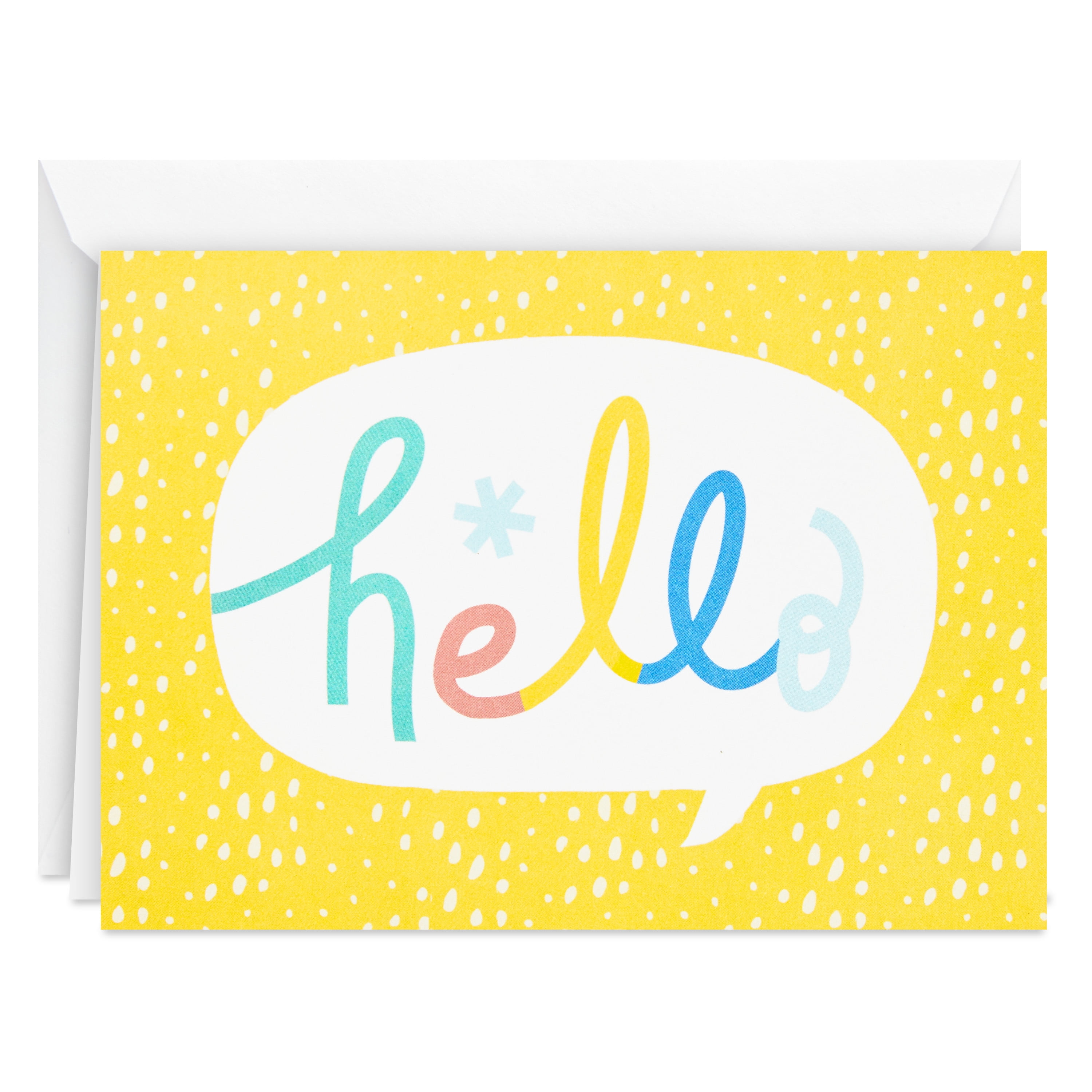 Hallmark Blank Note Cards, Hello on Yellow, 24 ct.
